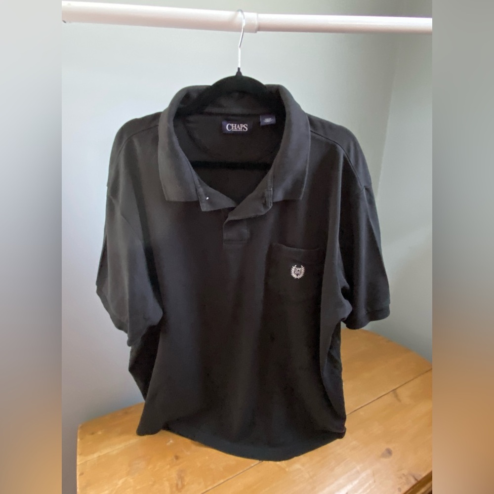 Black Chaps polo shirt Men’s 2XL